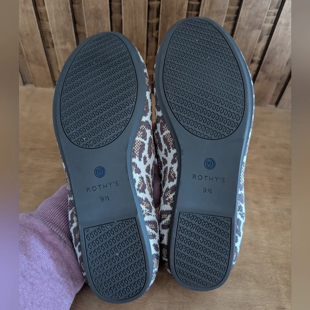 Rothy's The Loafer in Mocha Spot (Leopard) - Picture 6 of 7